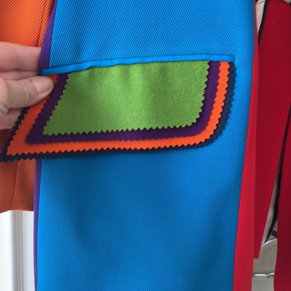 Moschino Cheap and Chic Vintage very colorful Blazer Size 12 - Picture 4 of 13